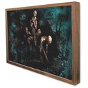 Ver imagem 4 de Quadro Decorativo Abstrato Místico em Moldura Caixa Tacolado Moldura Trad 1cm Preta com Vidro 40 X 6