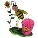 Ver imagem 1 de Boneco Abelha com Balde de Flor para Enfeite e Decoraçao de Jardim Casa Flores (bon-m-7)