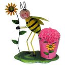 Ver imagem 4 de Boneco Abelha com Balde de Flor para Enfeite e Decoraçao de Jardim Casa Flores (bon-m-7)