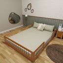 Ver imagem 1 de Cama Infantil Montessoriana Casal Duna Bramov