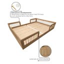 Ver imagem 6 de Cama Infantil Montessoriana Casal Duna Bramov