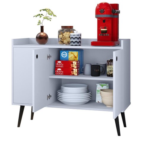 Aparador Buffet Pequeno Retrô Cantinho Café Sala Escritório Cozinha Wood New Simples