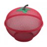 Fruteira de Mesa Cesto em Metal com Tampa e Formato de Maçã - 1