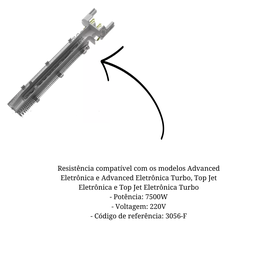 Resistencia Ducha Lorenzetti Advanced,topjet Turbo 220v 7500 - 2