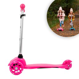 Patinete Infantil 3 Rodinhas com Led:azul - 2