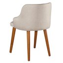 Ver imagem 4 de 2 Cadeiras Million Decorativa Recepção Pés Madeira Maciça