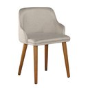 Ver imagem 5 de 2 Cadeiras Million Decorativa Recepção Pés Madeira Maciça