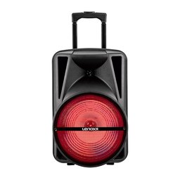 Caixa de Som Amplificada 300w Woofer 12 Bth Fm Led Bateria Lenoxx - 1
