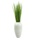 Ver imagem 2 de Kit 10 Capim Verde Planta Artificial Realista Buque Folhagem