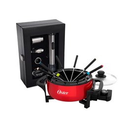 Kit Vinho e Panela Elétrica de Fondue Oster Red - 127V - 6 Kit Vinho e Panela Elétrica de Fondue Oster Red - 127V - 6
