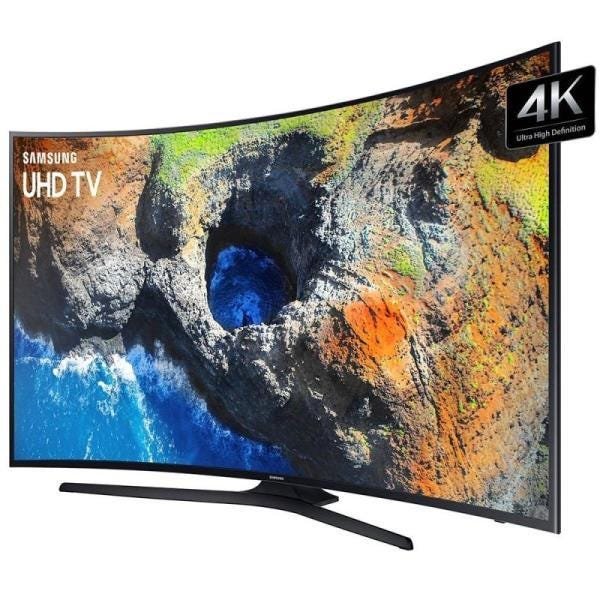 Smart TV LED 55 Polegadas Samsung Curva Un55Mu6300 4K Ultra Hd Hdr, Wi-Fi, 2 USB, 3 HDMI - 4