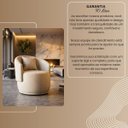 Ver mais imagens de Poltrona Orgânica Redonda para Sala Quarto Recepção Liz Confortável Elegante Courino Premiun Pentead