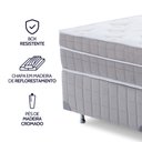 Ver mais imagens de Cama Box Casal Colchão Molas Ensacadas Viscoelástica Espuma Nasa Ortopédico D33 com Pillow Bf Colchõ