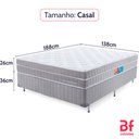 Ver imagem 6 de Cama Box Casal Colchão Molas Ensacadas Viscoelástica Espuma Nasa Ortopédico D33 com Pillow Bf Colchõ