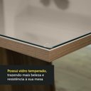 Ver imagem 6 de Conjunto Sala de Jantar Madesa Cecilie Mesa Tampo de Vidro com 4 Cadeiras Rustic/crema/imperial
