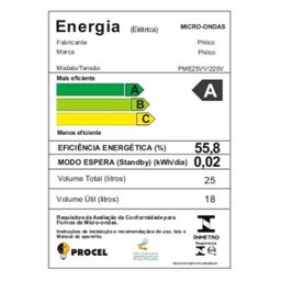 Micro-ondas Philco Pm25Vv, 25L - 220V - 4