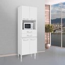 Ver imagem 1 de Paneleiro Duplo 4 Portas 2 Gavetas 1 Nicho Lívia Chf