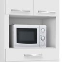 Ver imagem 6 de Paneleiro Duplo 4 Portas 2 Gavetas 1 Nicho Lívia Chf