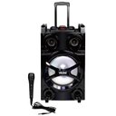 Ver imagem 2 de Caixa de Som Bluetooth Rodinhas Acústica 600W Vicini USB Fm Auxiliar Cartão SD Microfone Alça Vc