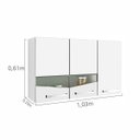 Ver imagem 5 de Armário Aéreo 3 Portas de Abrir Lívia Chf