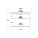 Ver imagem 6 de Bancada gourmet ilha cozinha Ditália 2 Prat. Cinza CD-1019