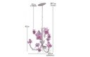 Ver imagem 1 de Luminária de Flores para Iluminação Residencial Decoração Ambiente Provençal - Rosa