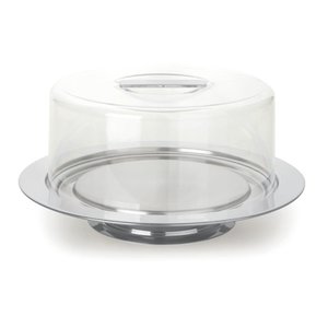 Boleira Com Tampa Baixa Multiuso Queijo Bolo Comidas