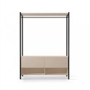 Ver imagem 2 de Closet Estilo Industrial Dallas 2 Gavetas e Suporte para Cabide Klm Móveis