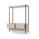 Ver imagem 4 de Closet Estilo Industrial Dallas 2 Gavetas e Suporte para Cabide Klm Móveis