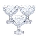 Ver imagem 1 de Taças de Sobremesa em Vidro Pineapple 170ml 3 Peças - Hauskraft Tcsv031