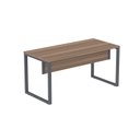 Ver imagem 3 de Escrivaninha Mesa Escritório X 150cm Industrial Walnut e Grafito Marrom