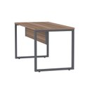 Ver imagem 7 de Escrivaninha Mesa Escritório X 150cm Industrial Walnut e Grafito Marrom