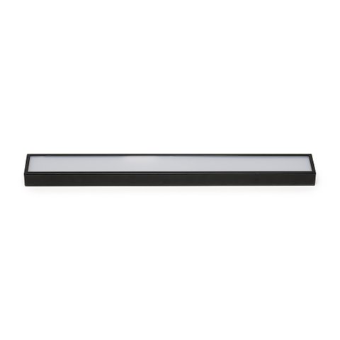 Luminária Led Save Energy Compact Linear de Sobrepor 18w Bivolt Preto 5700k Luz Branca
