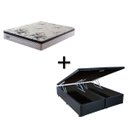 Ver imagem 1 de Cama Box Baú com Colchão Ecoflex Smart e Colchão Queen Size - 158x198