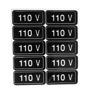 Adesivo Etiqueta Voltagem 110v / 220v 20 Unid para Tomada