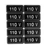 Adesivo Etiqueta Voltagem 110v / 220v 20 Unid para Tomada - 1