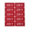 Adesivo Etiqueta Voltagem 110v / 220v 20 Unid para Tomada - 4
