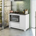 Ver imagem 2 de Balcão Cooktop Zenith Branco com Granito - Móveisaqui Moveisaqui
