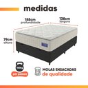 Ver imagem 3 de Cama Box Baú Casal Colchão Ortopédico Atena Molas Ensacadas Pillow Top Hip Sleep