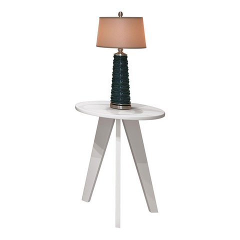 Mesinha Lateral Prince Branco Fosco - Reller