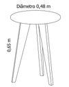 Ver imagem 3 de Mesinha Lateral Prince Branco Fosco - Reller