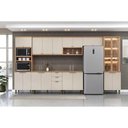 Ver imagem 4 de Cristaleira Sala Jantar Selene C/ 4 Portas (2 C/ Vidro) 65cm Jequitiba/off White Fosco - Linea