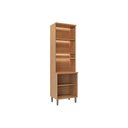 Ver imagem 3 de Cristaleira Sala Jantar Selene C/ 4 Portas (2 C/ Vidro) 65cm Jequitiba/off White Fosco - Linea