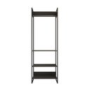 Ver imagem 3 de Closet Modulado Estilo Industrial Solteiro Loft Preto Cabideiro Ferro Preto