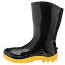 Ver imagem 2 de Bota Pvc Cano Médio Preta e Amarela Nº37 - 110vflexf-pra - Marluvas Bota Pvc Preta/am Cano Medio N.3
