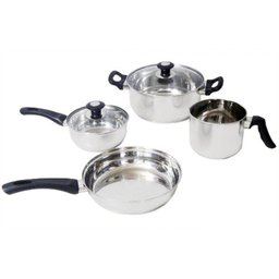 Jogo de Panelas em Aco Inox Tampa de Vidro Conjunto com 4 Peças (VPA-940) - 2