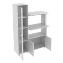 Ver imagem 5 de Balcão Multiuso para Forno e Micro-Ondas com 3 Portas e 4 Prateleira BL3304 Branco