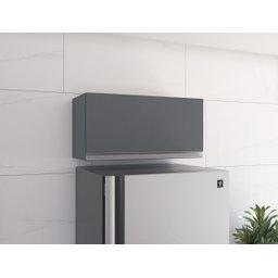 Aéreo Geladeira Andreia Armário Geladeira Cinza Suspenso 1 Porta - Ajl Móveis - 2