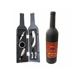 Kit Acessorios para vinho 5pç formato garrafa (DTD0203) - 2