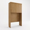 Ver imagem 2 de Módulo de Guarda Roupa Aéreo Ponte Solteiro 126,3cm 100% MDF Cairo Marrom/Cinamomo